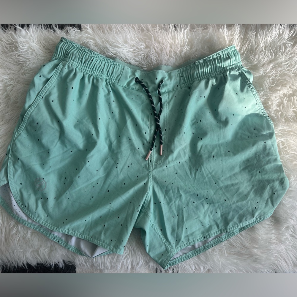 Mint Green Drawstring Shorts/swim or athletic